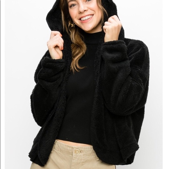 Last One L* Jacket Faux fur hoodie jacket - Picture 7 of 8